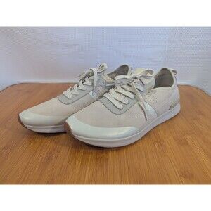 Steve Madden P-Bonn Mens Beige Lace Up Lifestyle Sneakers Shoes Sz 10 (P10)